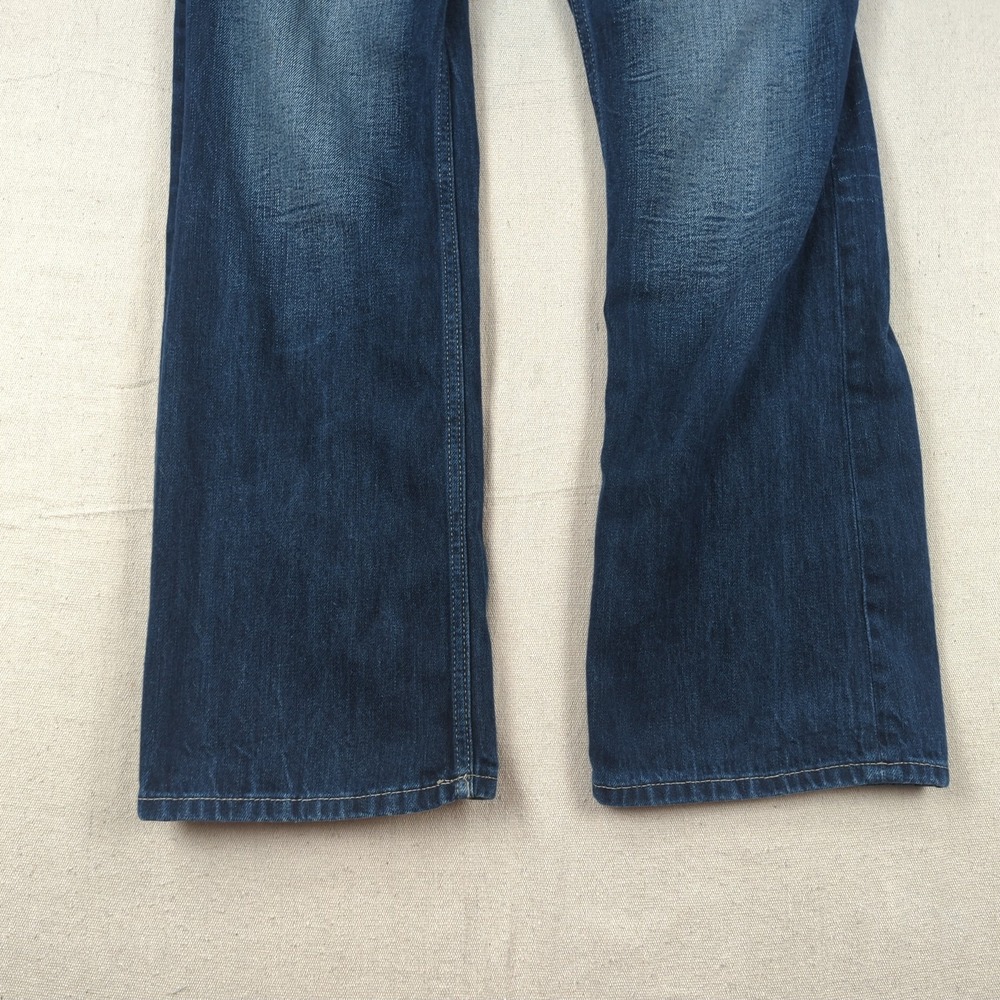 Helix Jeans Mens 34x32 Blue Slim Boot Cut Western Cowboy Faded - Picture 3 of 14